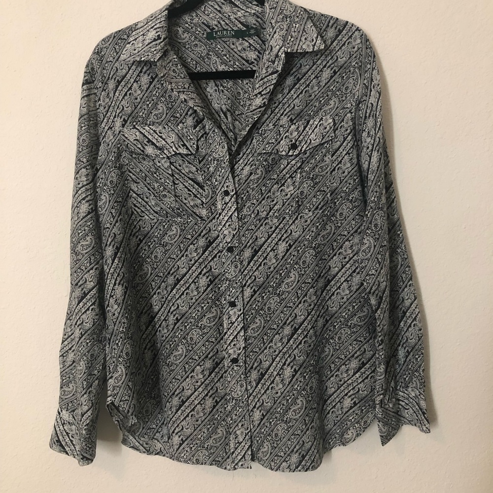 LAUREN button down long sleeve shirt